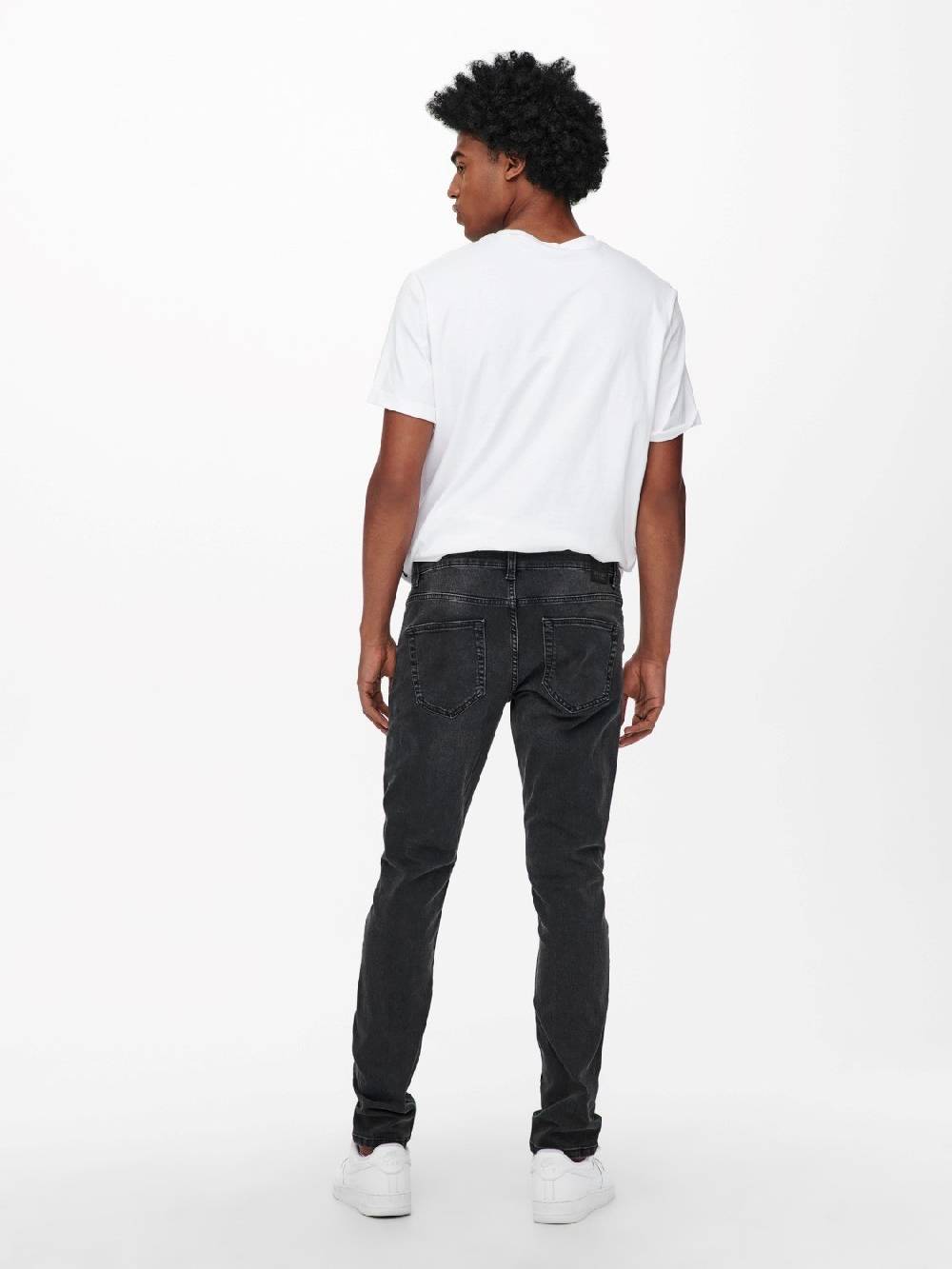 Only & Sons ONSLOOM Life Slim Black (PK 9614) Kauf eins, bekomm eins gratis