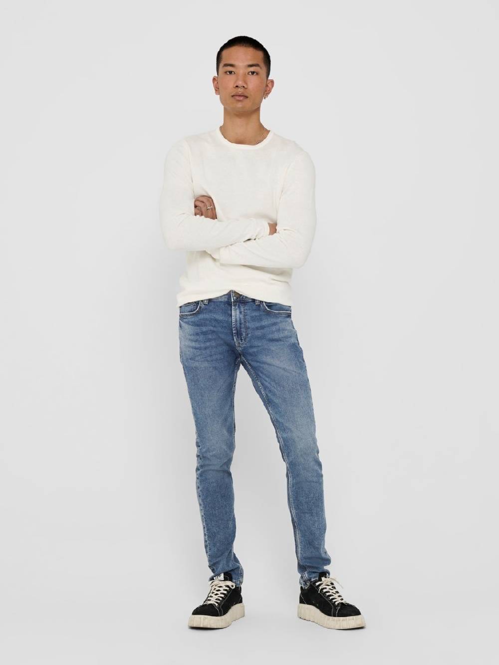 Only & Sons ONSLOOM Life Slim Blue Jog (PK 8653) Tägliche Deals