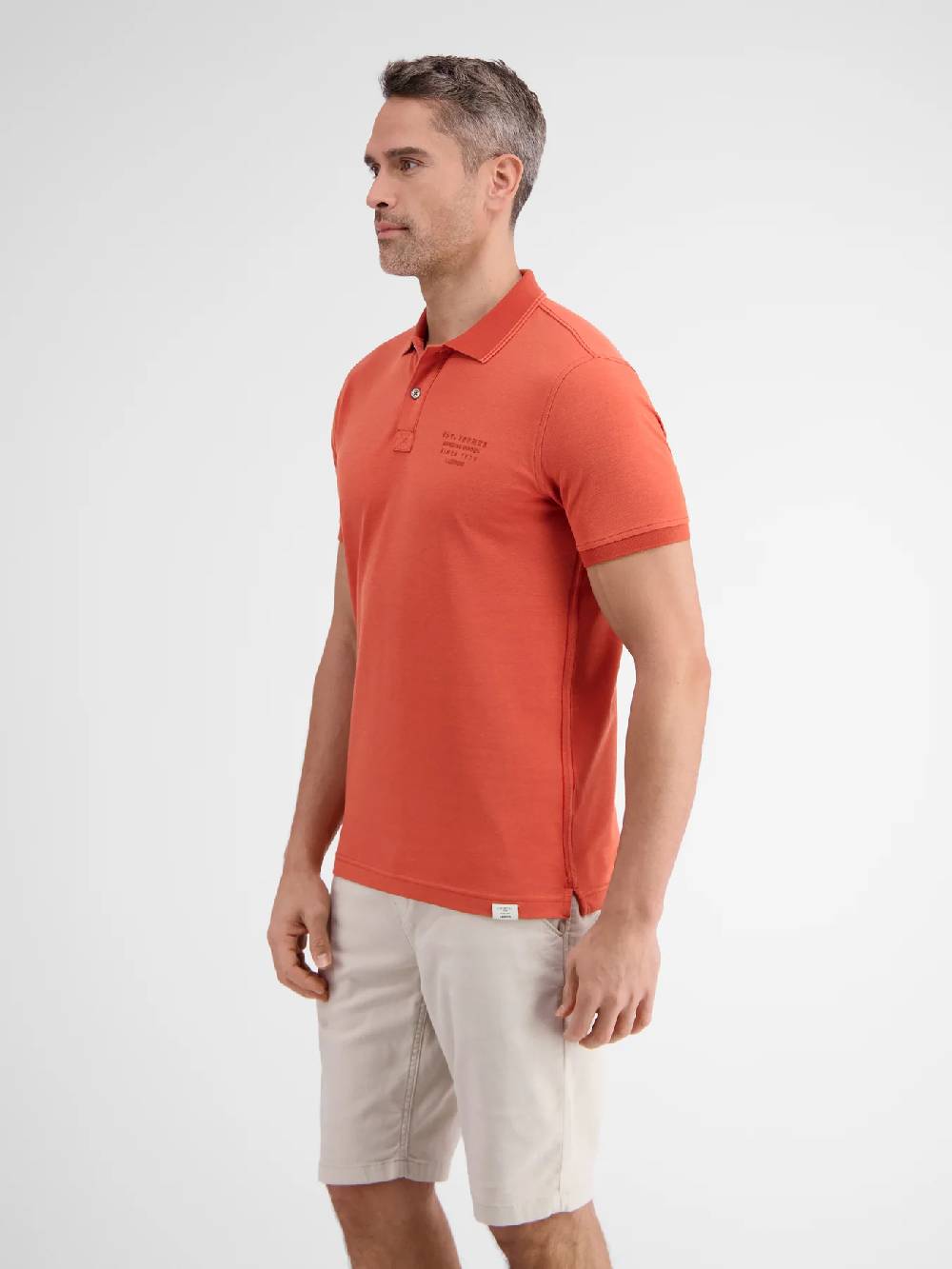 Lerros 2433239 TWEEKLEURIGE POLO (327 DEEP CORAL RED) Tiefpreis