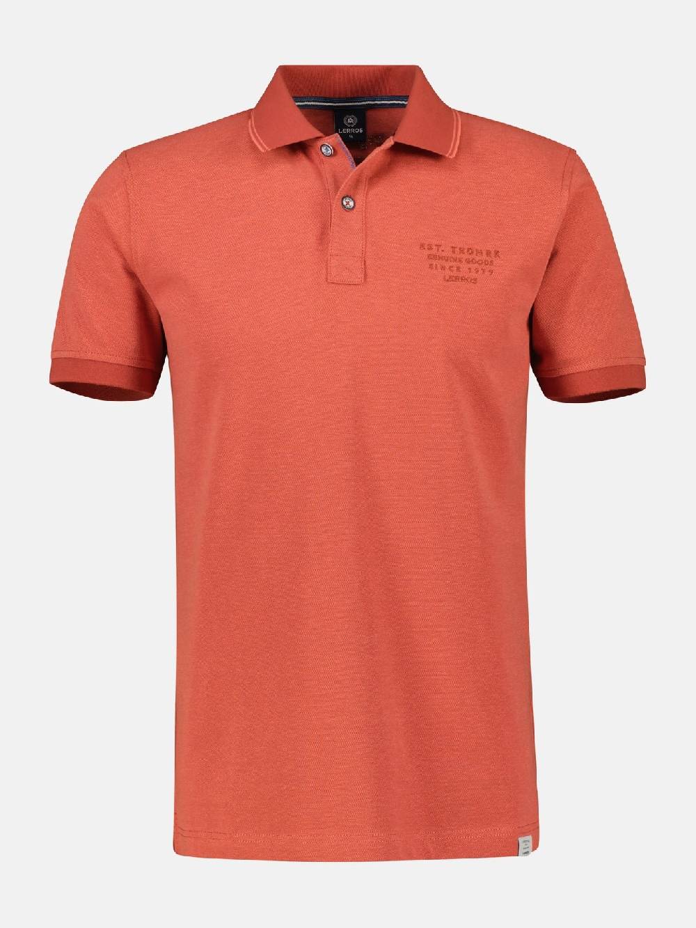 Lerros 2433239 TWEEKLEURIGE POLO (327 DEEP CORAL RED) Tiefpreis