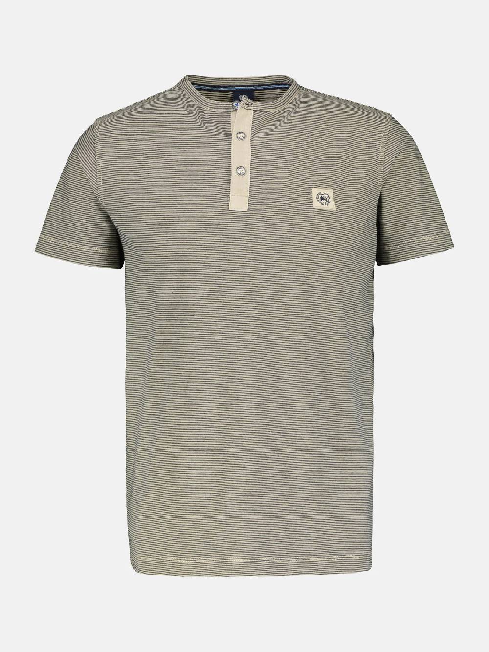 Lerros 2423910 GESTREEPT SERAFINO OVERHEMD (705 LIGHT DUNE BEIGE) Begrenzte Freigabe