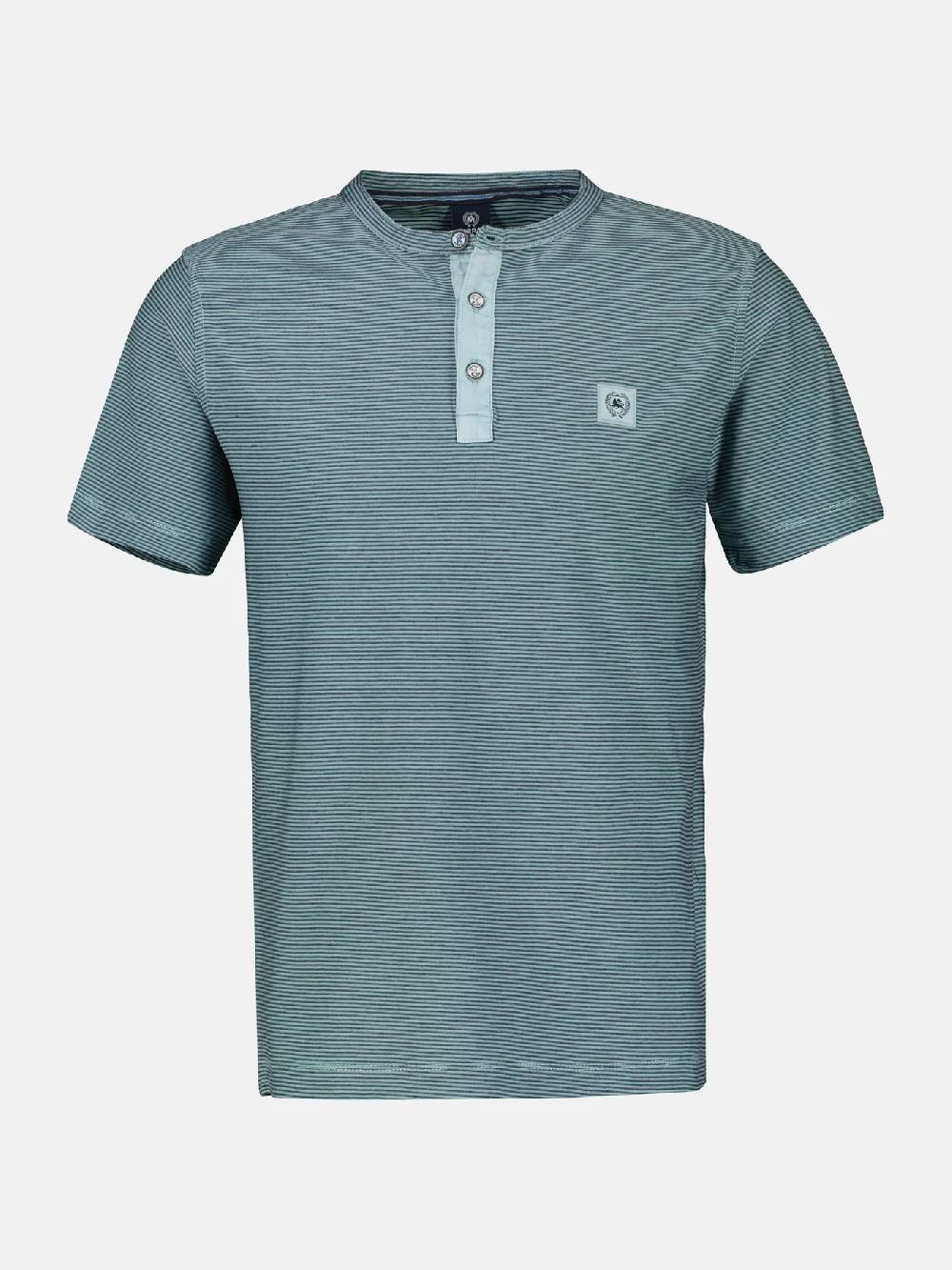 Lerros 2423910 GESTREEPT SERAFINO OVERHEMD (622 COASTAL SEA BLUE) Letzte 3 Tage