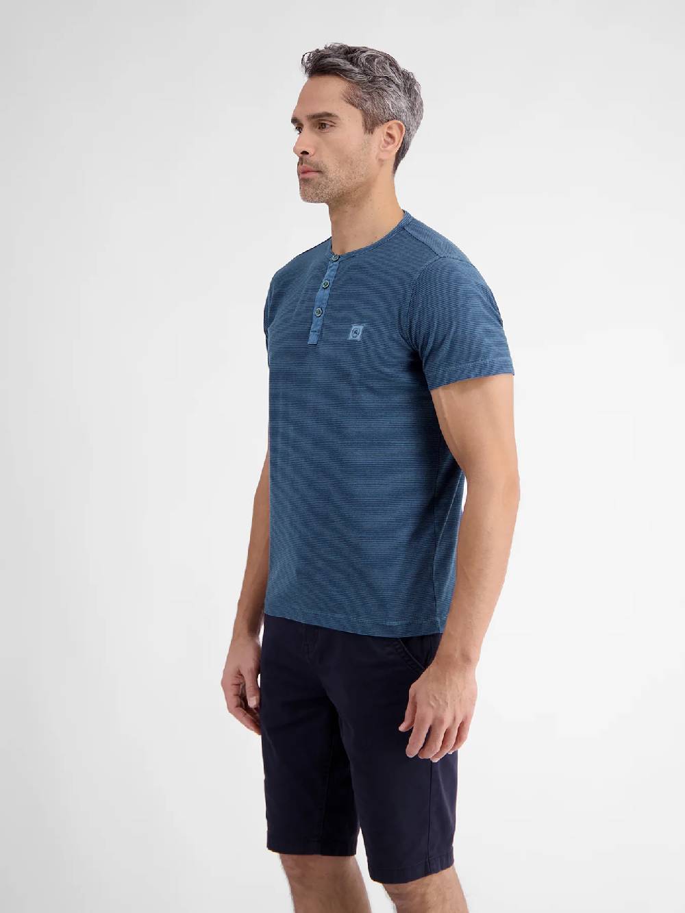 Lerros 2423910 GESTREEPT SERAFINO OVERHEMD (448 STORM BLUE) Neueste Stile