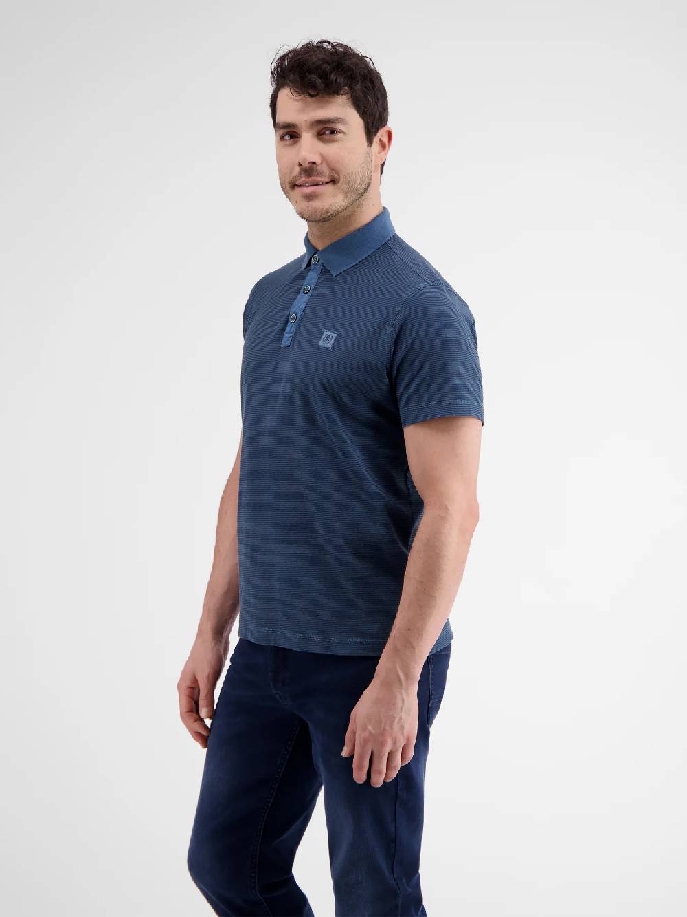 Lerros 2423211 GESTREEPT POLOSHIRT (448 STORM BLUE) Bis zu 50% Rabatt