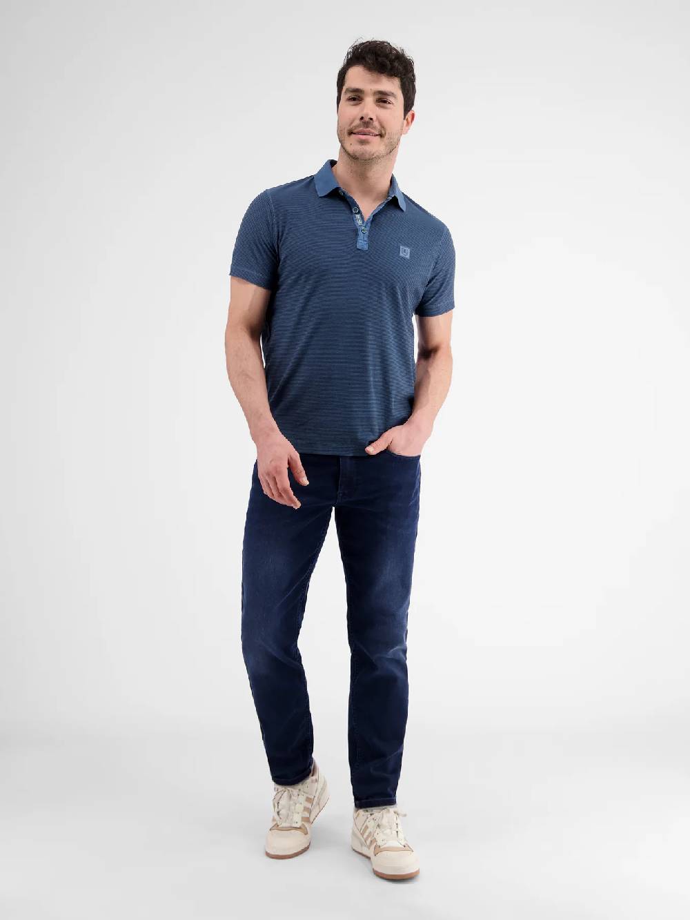 Lerros 2423211 GESTREEPT POLOSHIRT (448 STORM BLUE) Bis zu 50% Rabatt