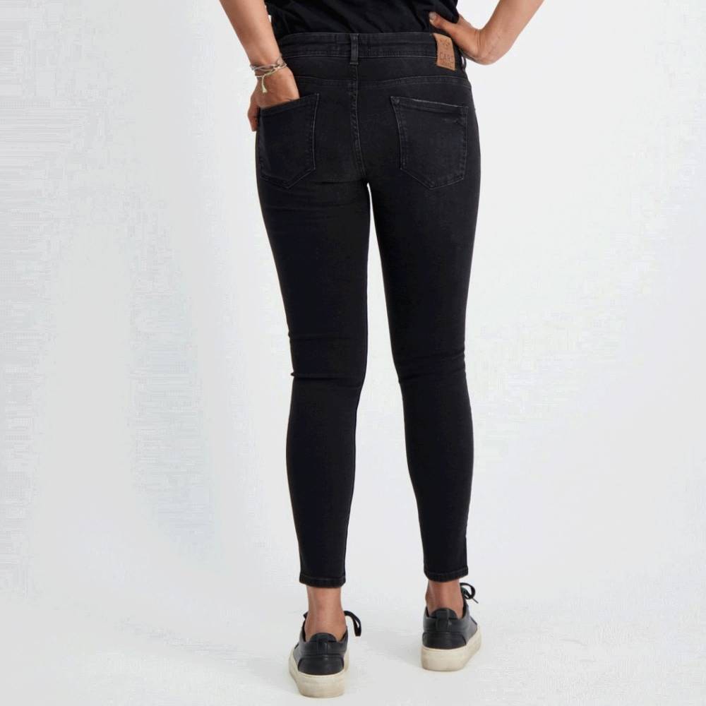 Cars Jeans MAREN Skinny Emb. Black Twill Weihnachtsangebot