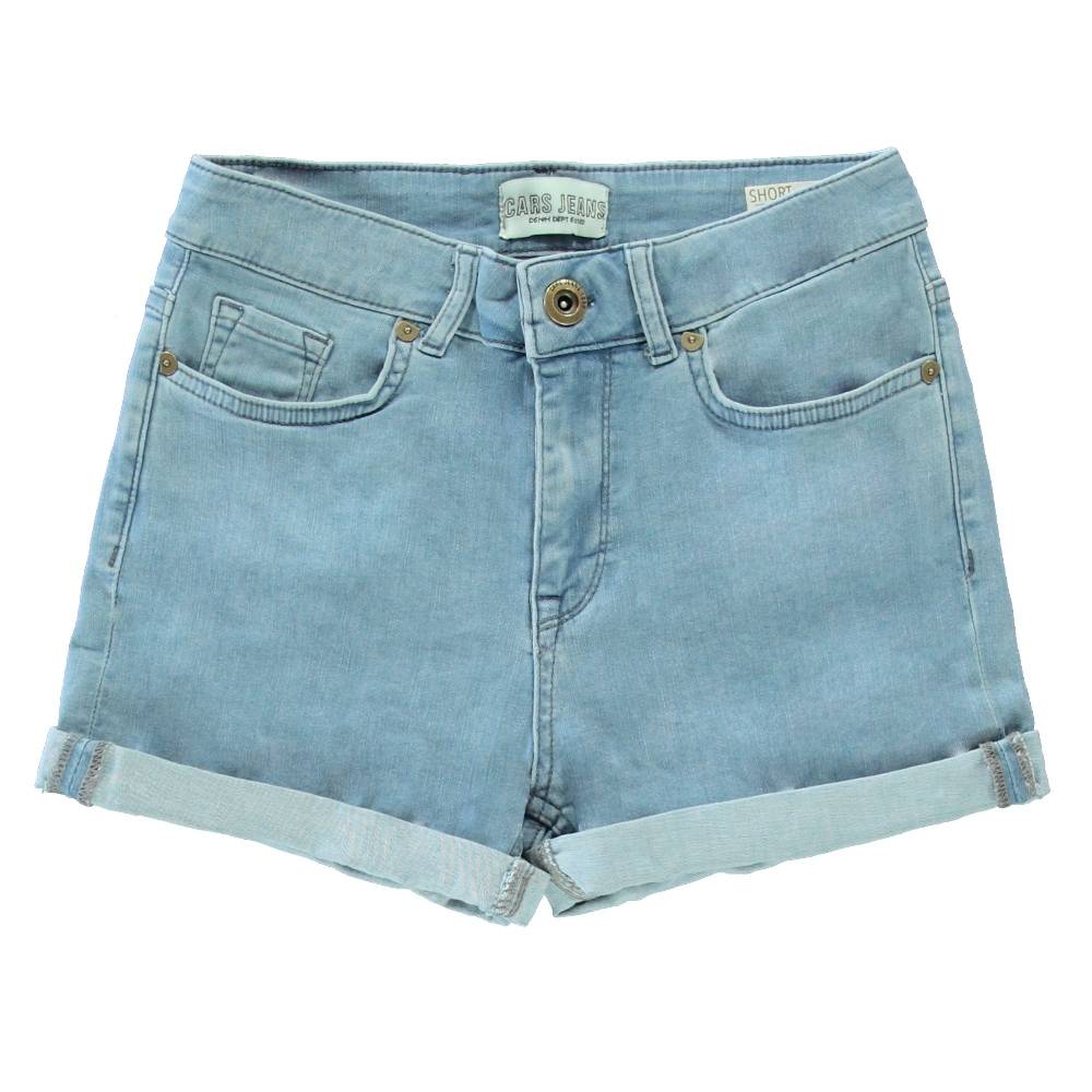 Cars Jeans DOALY Short Den.Bleached Used Online Outlet