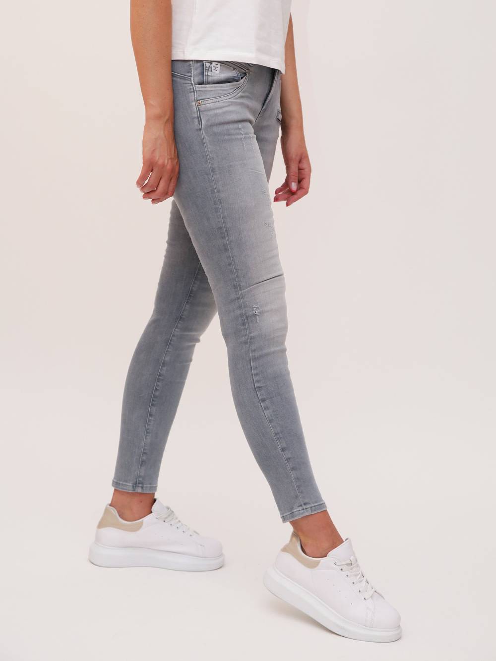 M.O.D SUZY Skinny Fit Hippo Grey Neueste Stile