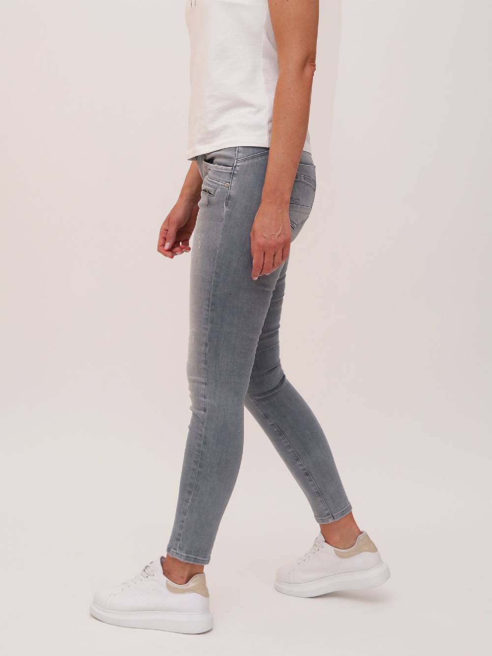 M.O.D SUZY Skinny Fit Hippo Grey Neueste Stile