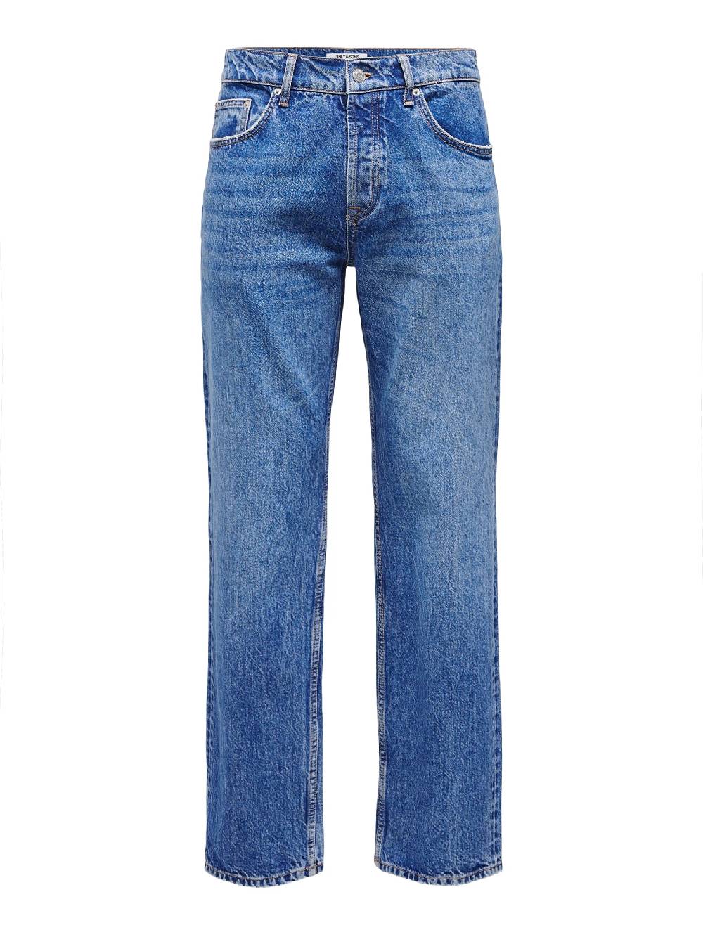 Only & Sons ONSEDGE STRAIGHT BROMO 0017 DOT DNM NOOS Dark Medium Blue Denim Letzte 2 Tage