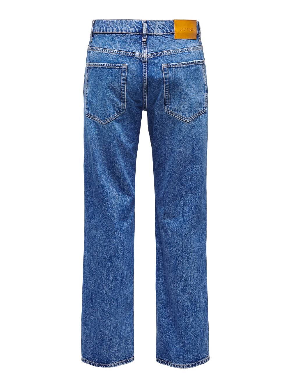 Only & Sons ONSEDGE STRAIGHT BROMO 0017 DOT DNM NOOS Dark Medium Blue Denim Letzte 2 Tage