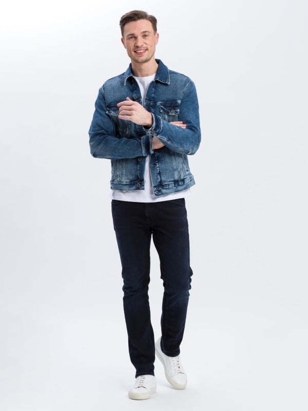 Cross Jeans DAMIEN Blue Black 014 Letzter Tag