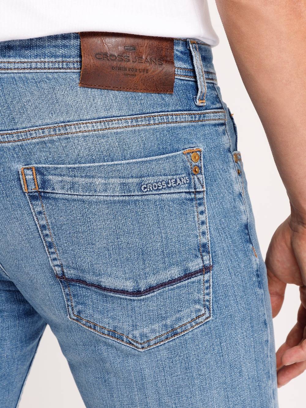 Cross Jeans ANTONIO E 161-107 (504 LIGHT MID BLUE0 Bis zu 60% Rabatt
