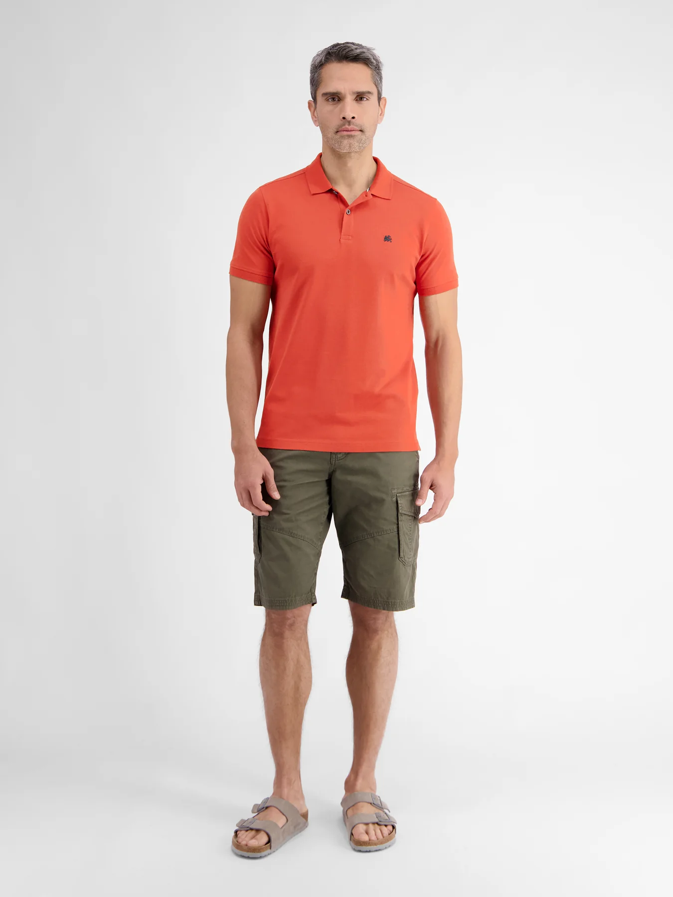 Lerros 2423200 BASIS POLOSHIRT (327 DEEP CORAL RED) Kostenloser Versand international