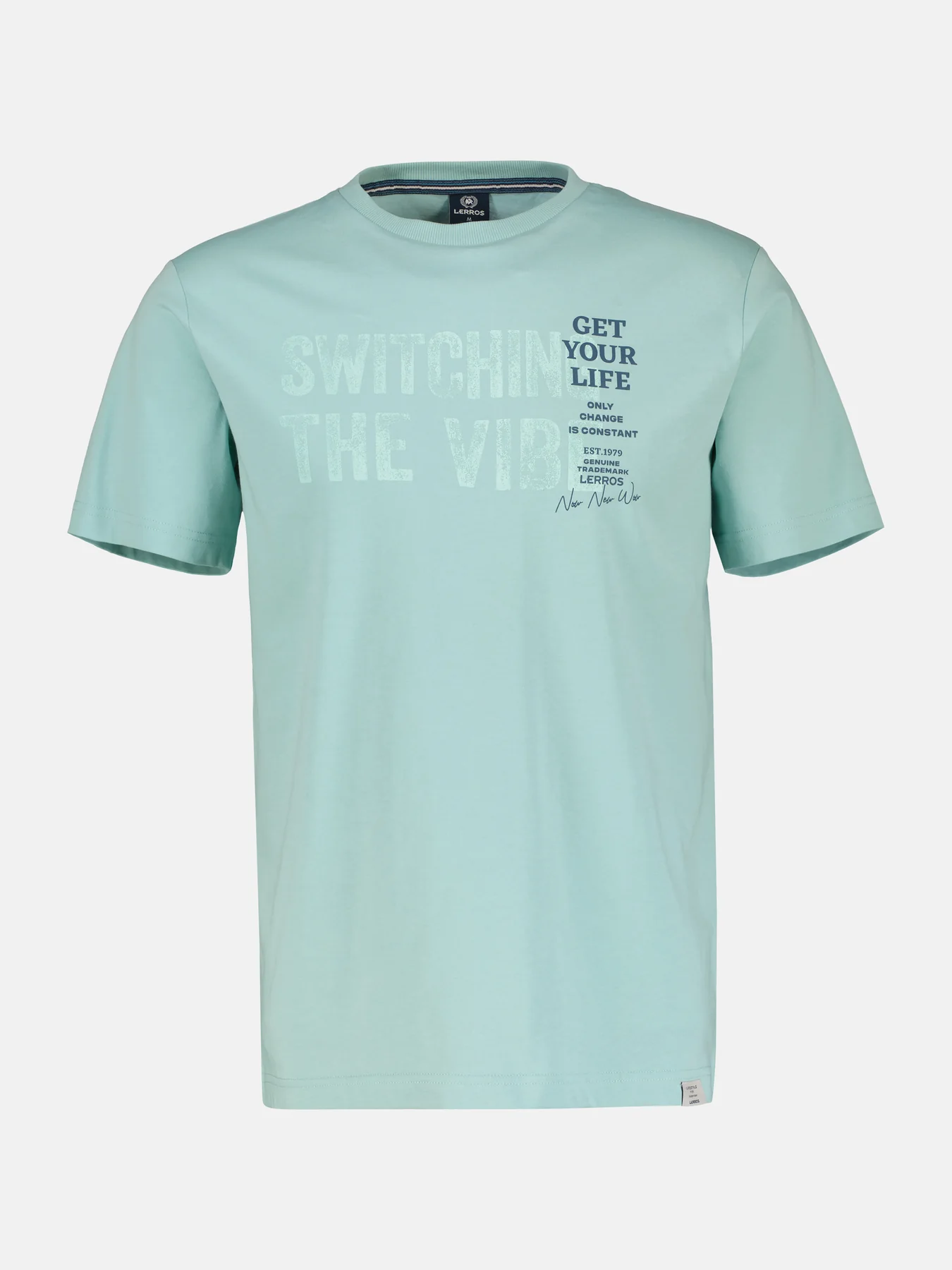 Lerros 2423005 EFFEN T-SHIRT PRINT OP DE BORST (622 COASTAL SEA BLUE) Fabrikladen
