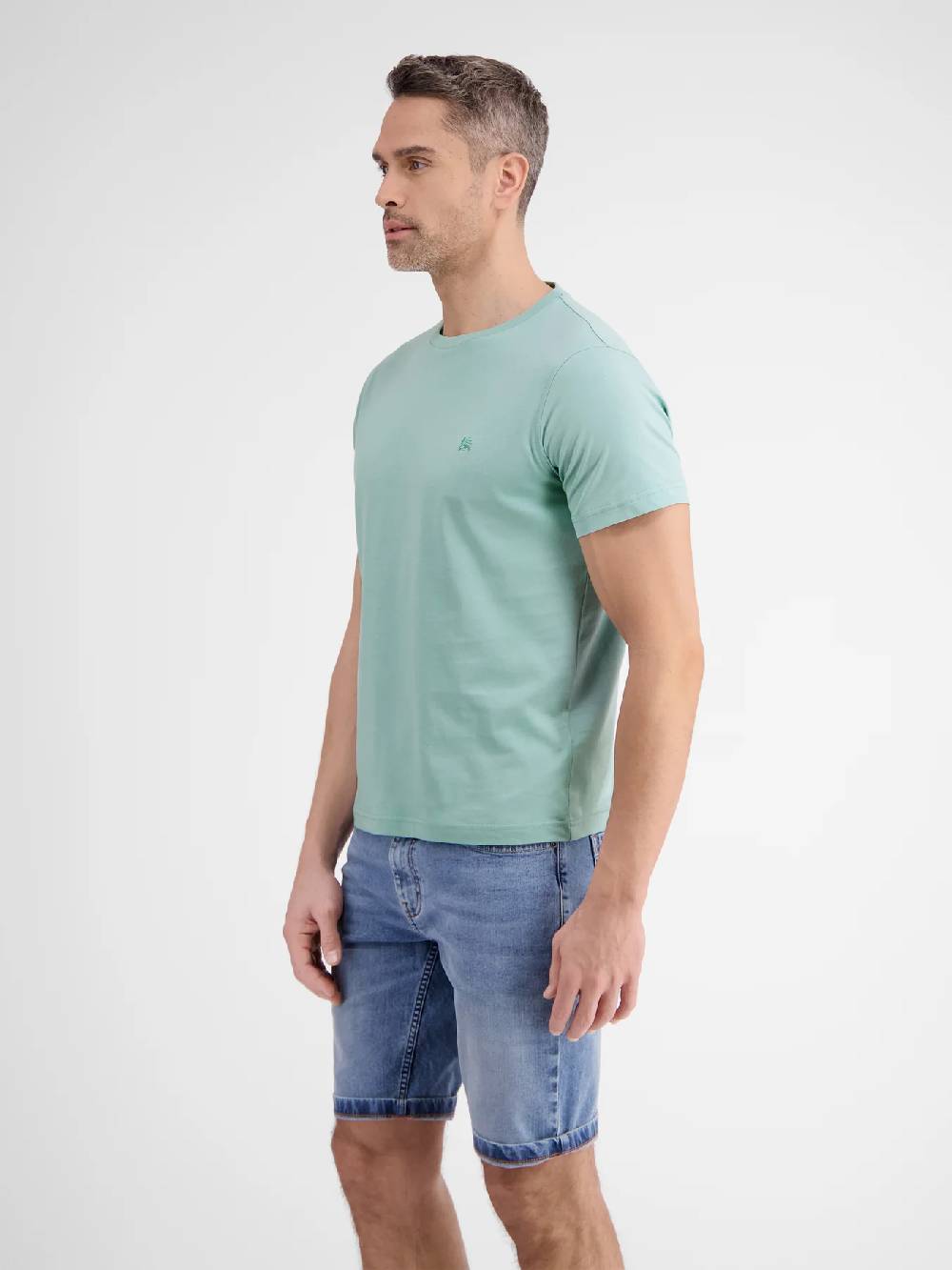 Lerros 2423000 EFFEN BASIC T-SHIRT LOGOSTEEK (622 COASTAL SEA BLUE) Rabatte dieses Monats