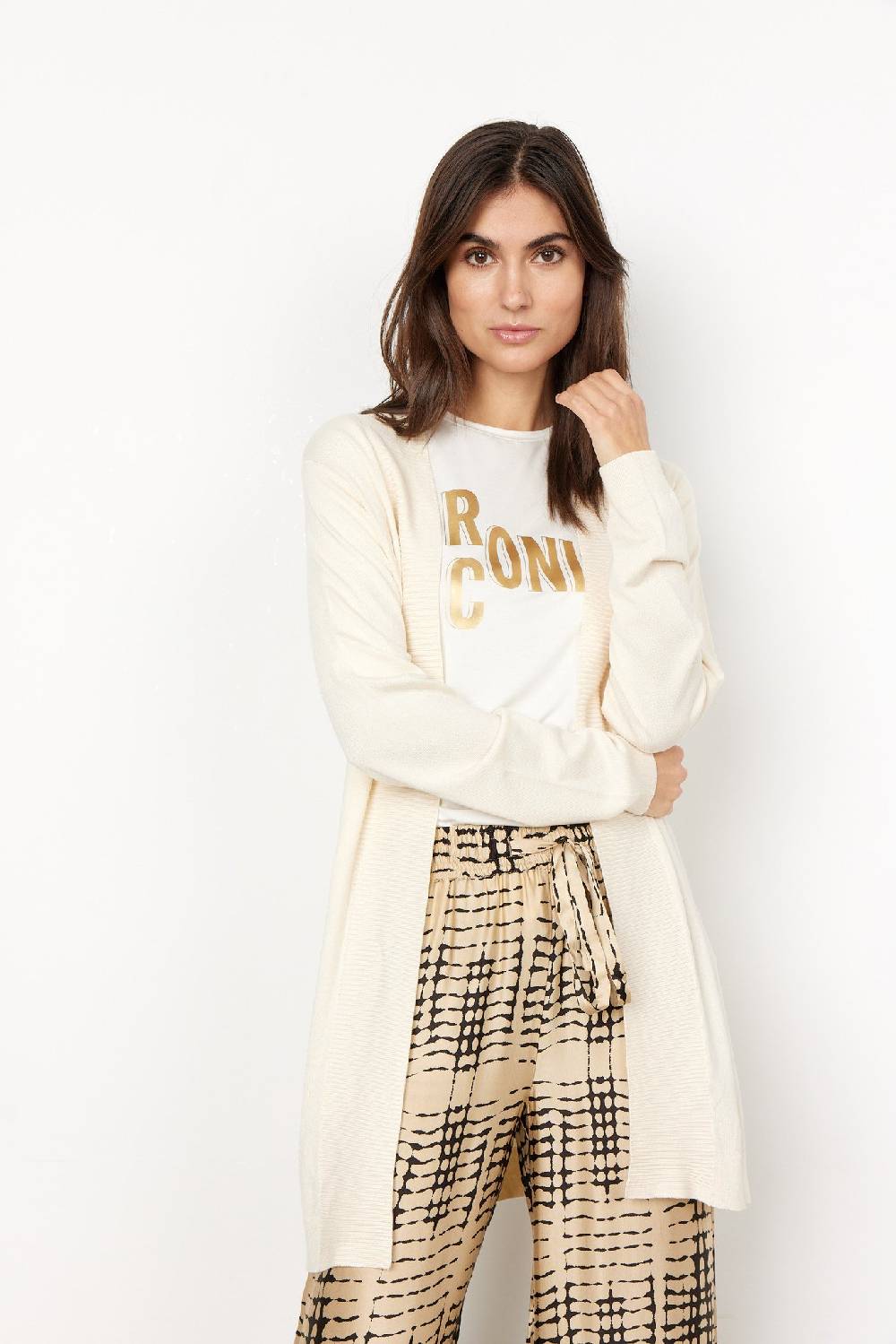 Soya Concept SC-EIREEN 3 CARDIGAN (1620 CREAM) Großer Ausverkauf