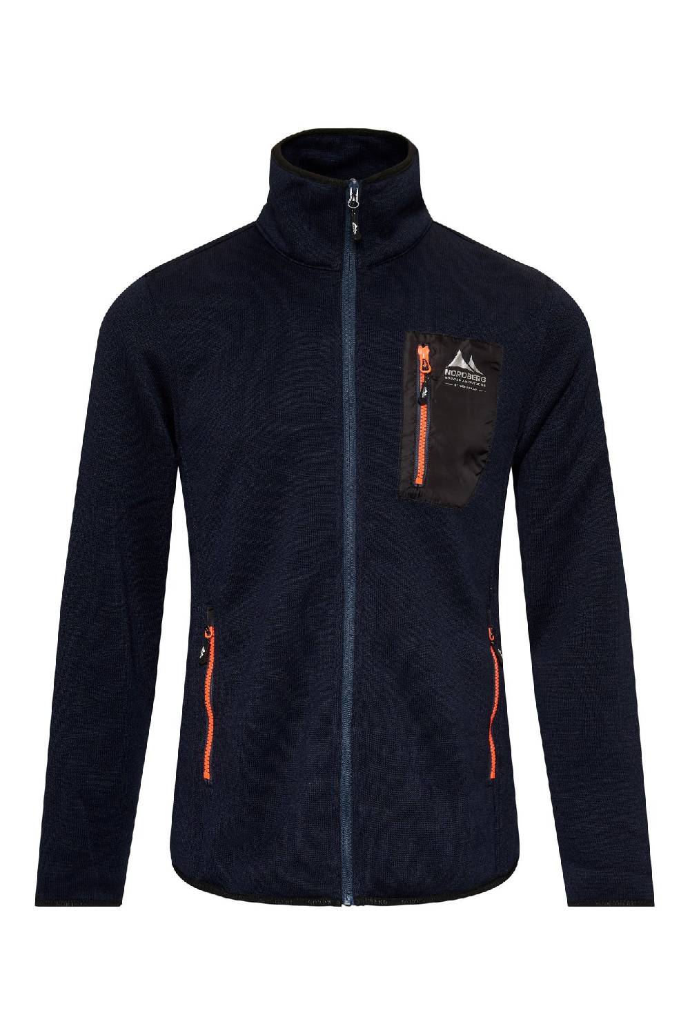 Nordberg NOA Knitted Fleece Jacket Navy Melange