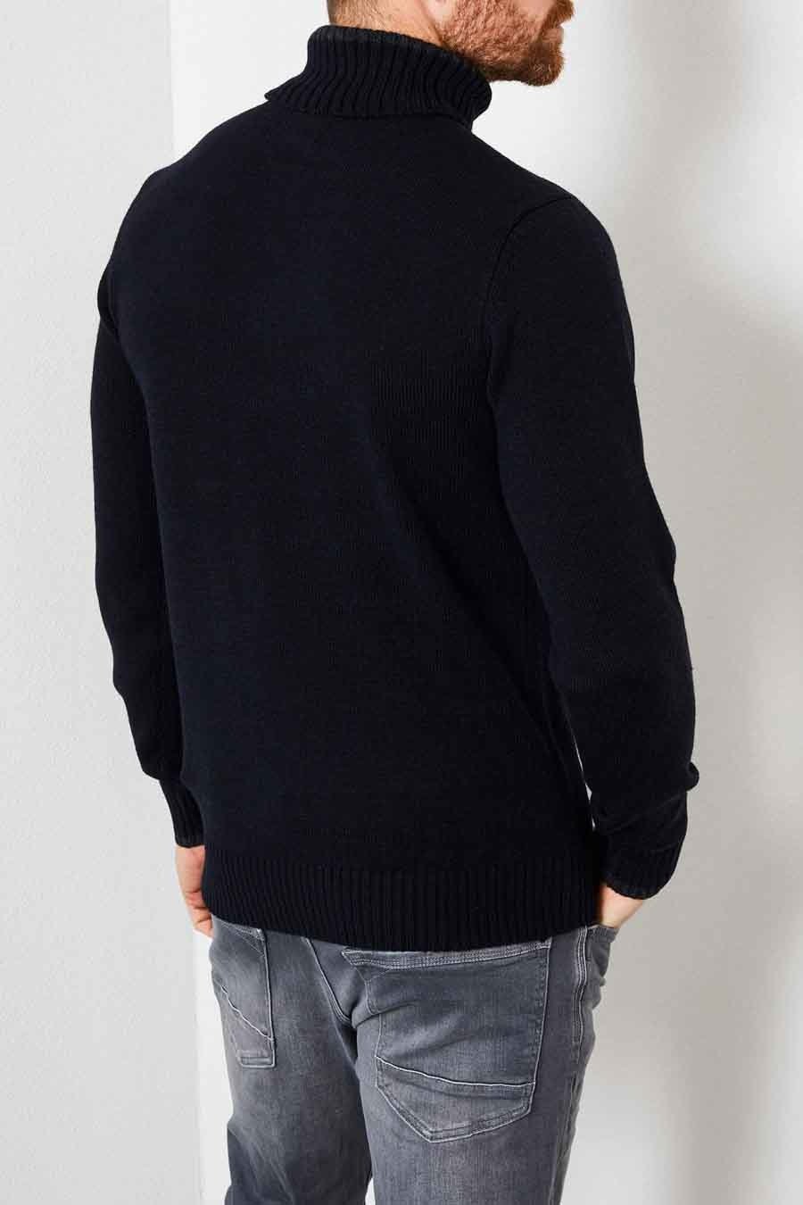 Petrol M-3000-KWC222 Turtleneck Pullover (5091 Dark Navy) Räumungsverkauf