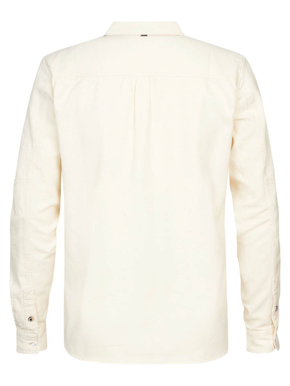 Petrol M-1030-Sil409 - Men Shirt Long Sleeve Uni (0108 Old White) Tiefpreis
