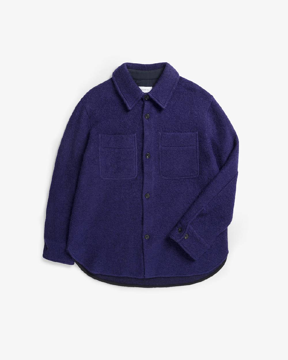 Rotholz Dickes Overshirt Bio Wollmischung - Lila Blitzangebot