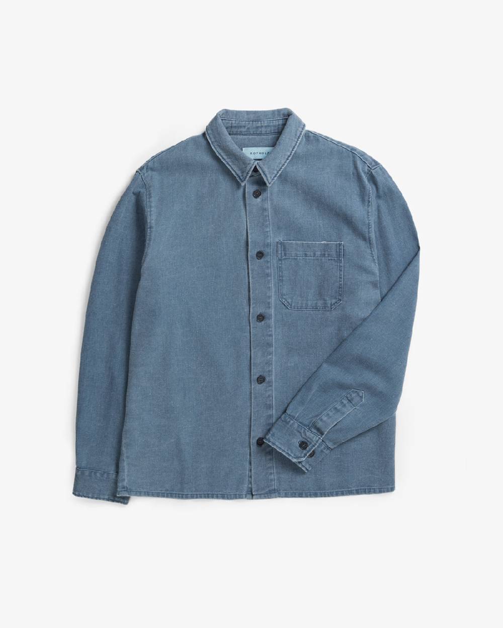 Rotholz Denim Hemd Recycelte Baumwolle - Blau Große Rabatte