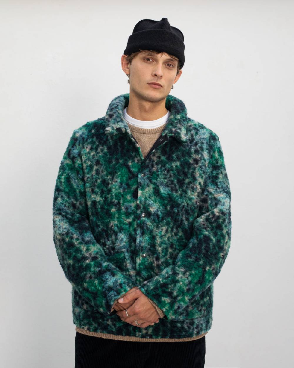 Rotholz Schwere Sherpa Jacke Bio Wollmischung - Multi Sonderangebote