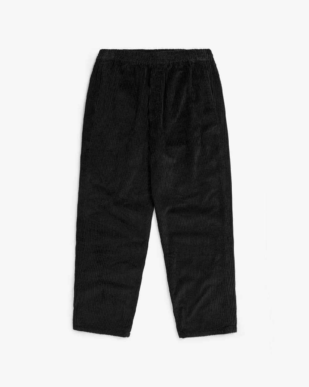 Rotholz Weite Cord Hose Bio Baumwolle - Schwarz Letzte 3 Tage