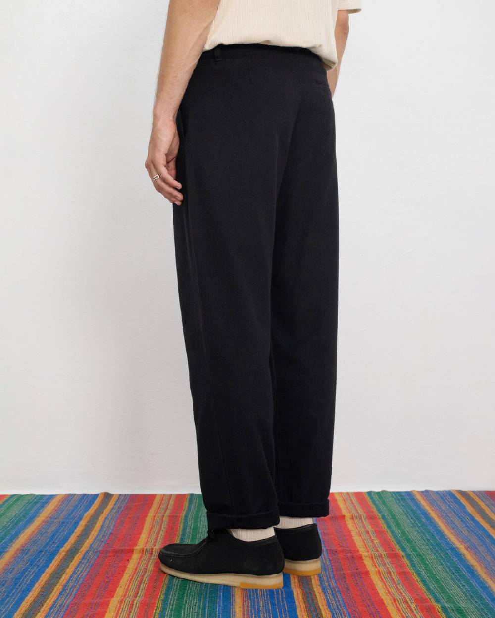 Rotholz Everyday Flanell Hose Bio Baumwolle - Schwarz JETZT KAUFEN
