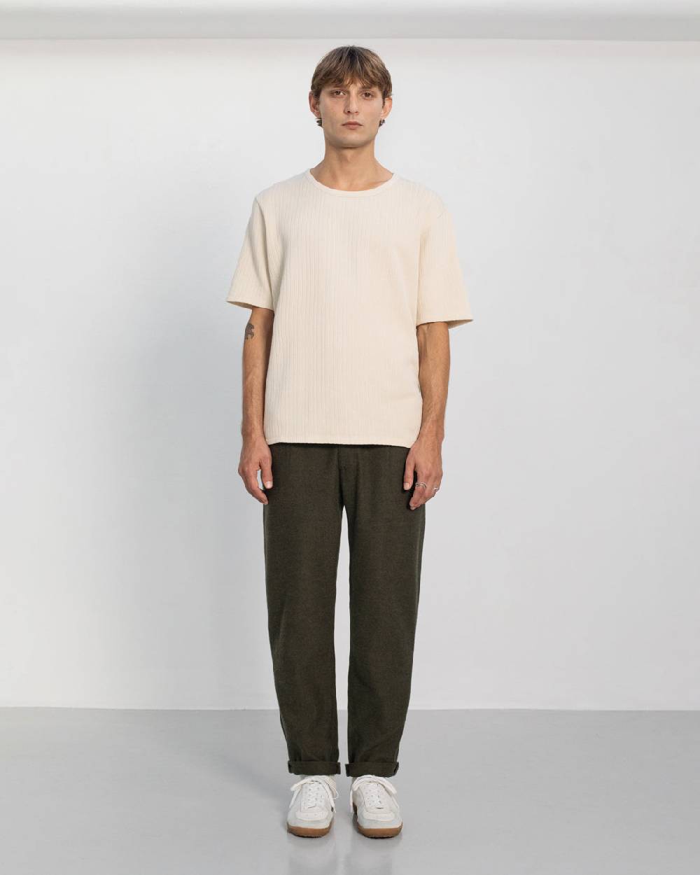 Rotholz Everyday Flanell Hose Bio Baumwolle - Grün Neueste Stile