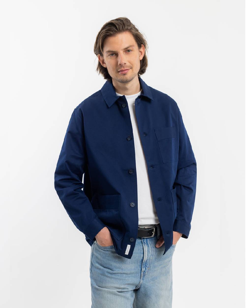 Rotholz Workwear Jacke Bio Twill - Blau Discount Store für neue Produkte