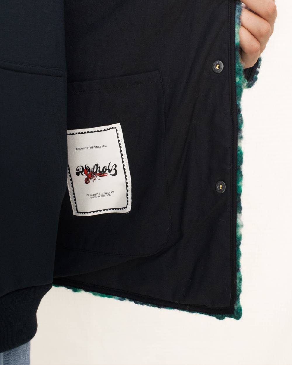 Rotholz Schwere Sherpa Jacke Bio Wollmischung - Multi Hotsell