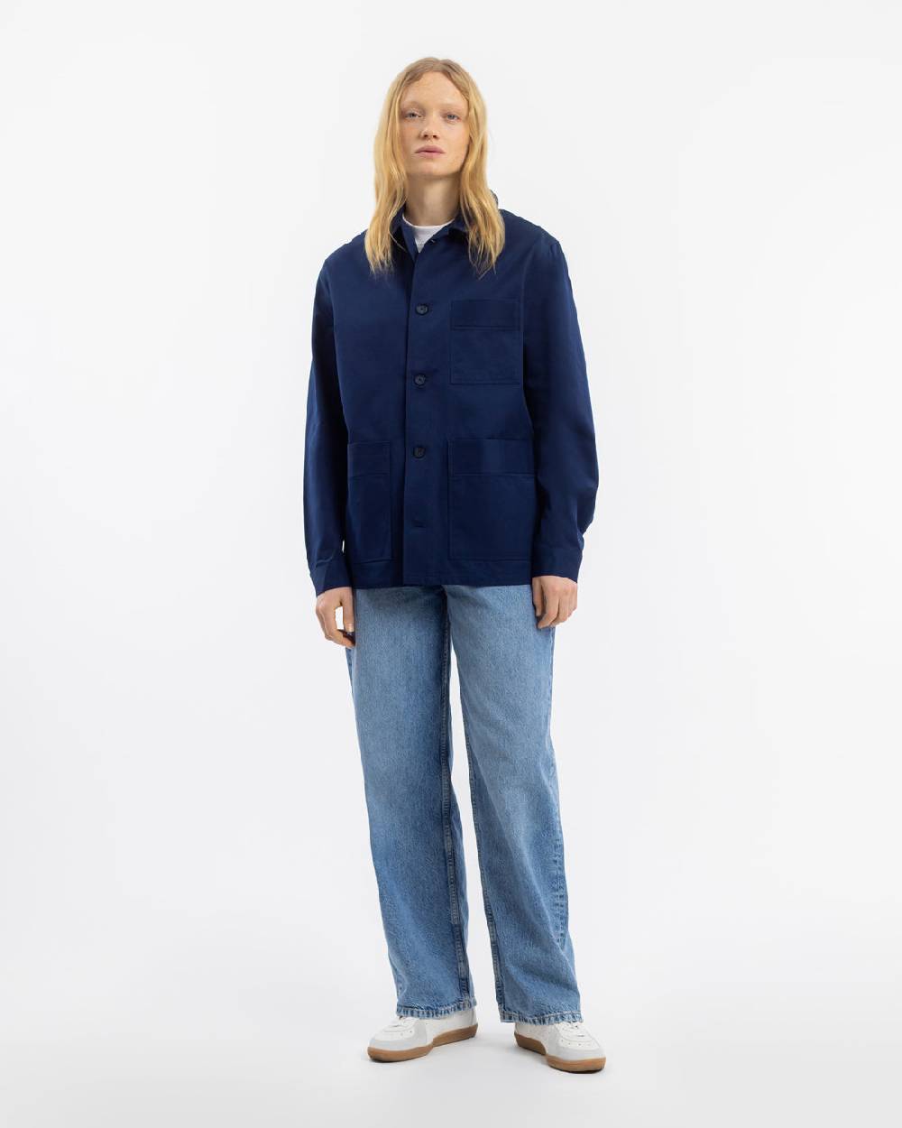Rotholz Workwear Jacke Bio Twill - Blau Rabatt