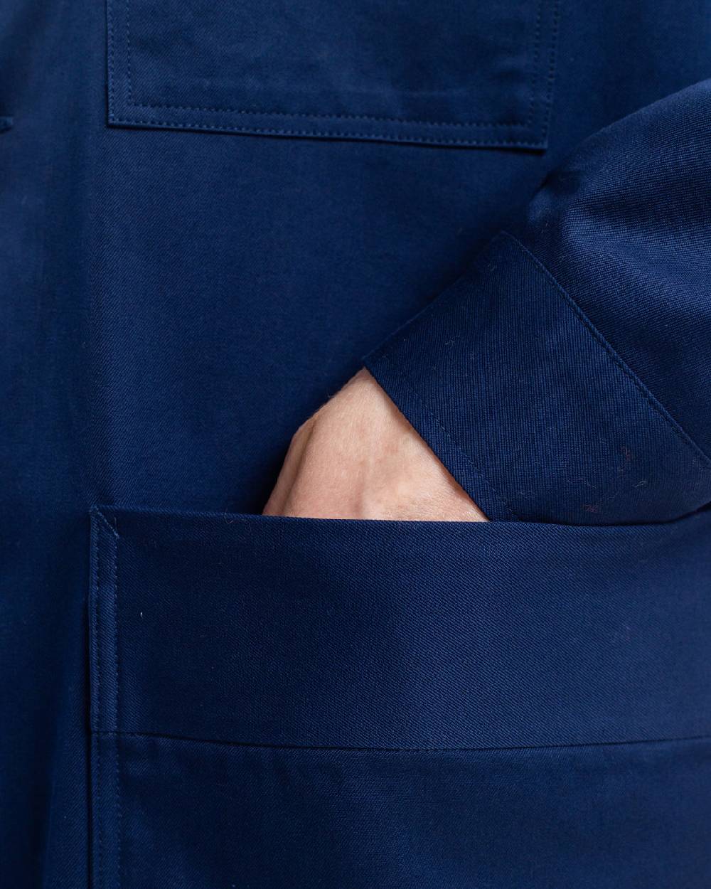 Rotholz Workwear Jacke Bio Twill - Blau Rabatt