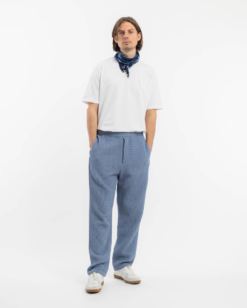 Rotholz Weite Hose Waffle Cotton - Hellblau Super Sparpreis