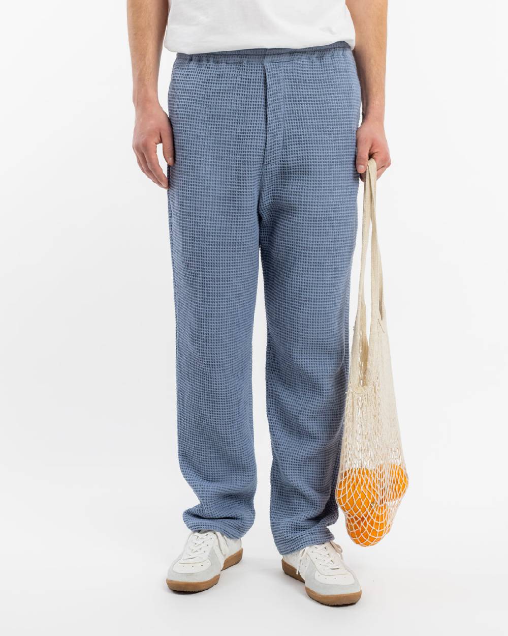 Rotholz Weite Hose Waffle Cotton - Hellblau Super Sparpreis