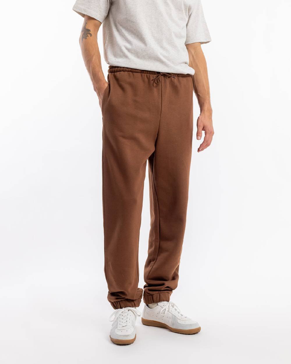 Rotholz Logo Sweatpants Bio Baumwolle - Braun Wochenangebot