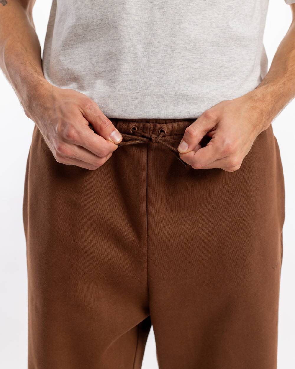 Rotholz Logo Sweatpants Bio Baumwolle - Braun Wochenangebot