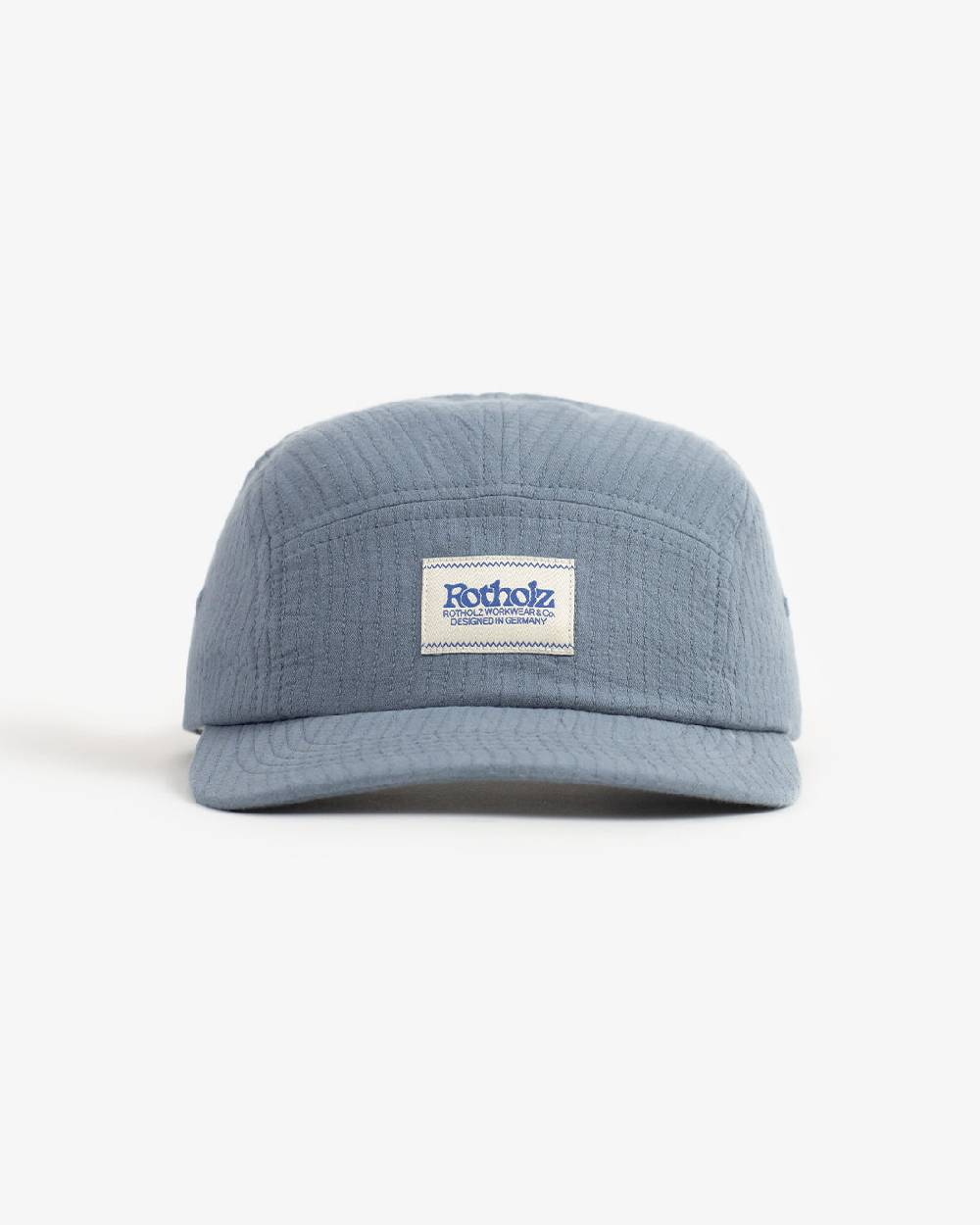 Rotholz 5 Panel Cap Bio Baumwolle - Blau Letzte 2 Tage