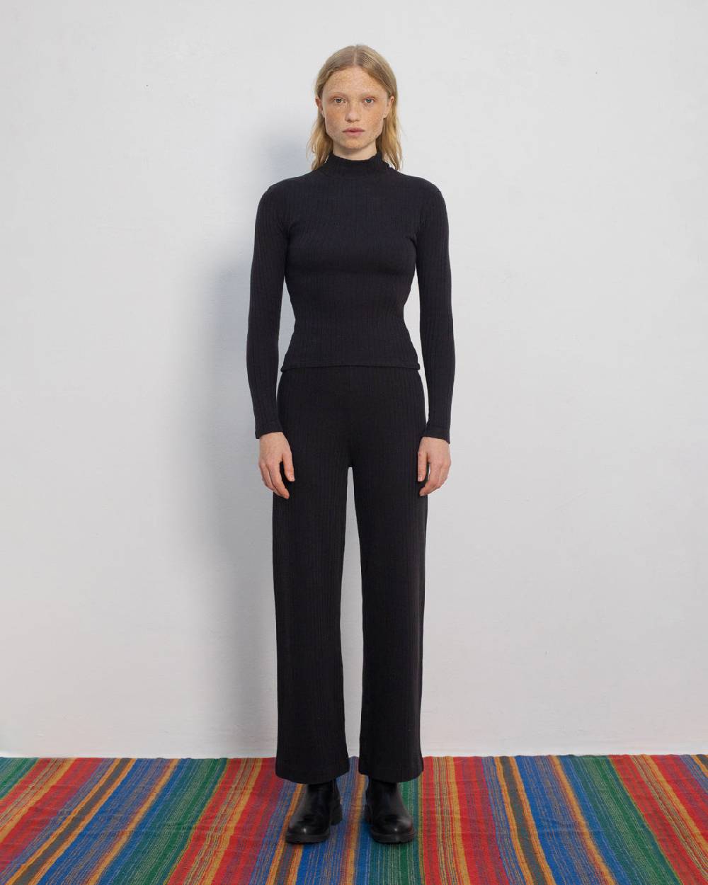 Rotholz Schwere Gerippte Hose Bio Baumwolle - Schwarz Kostenloser Versand international