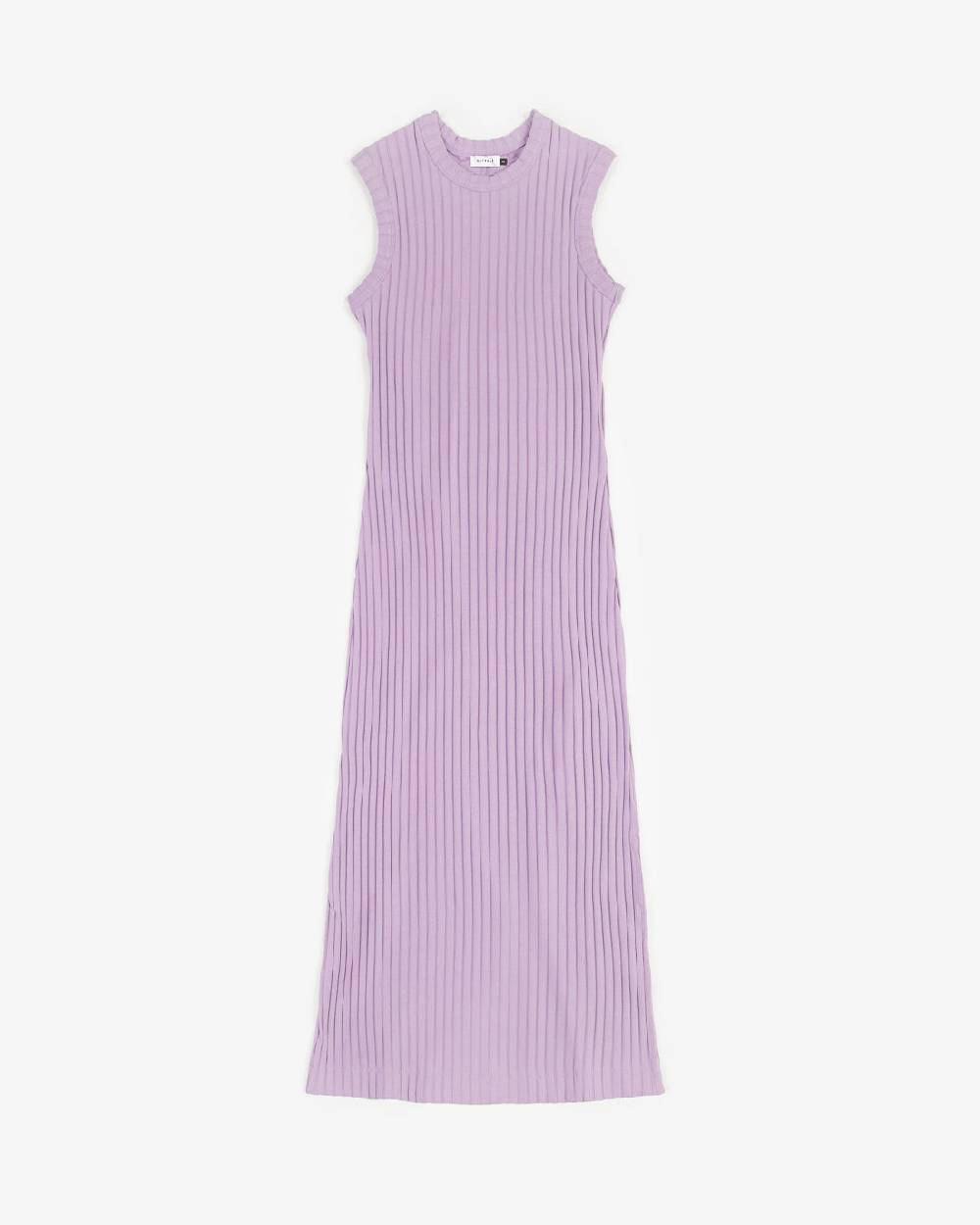 Rotholz Geripptes Kleid Bio Baumwolle - Lavendel Günstiger Verkauf