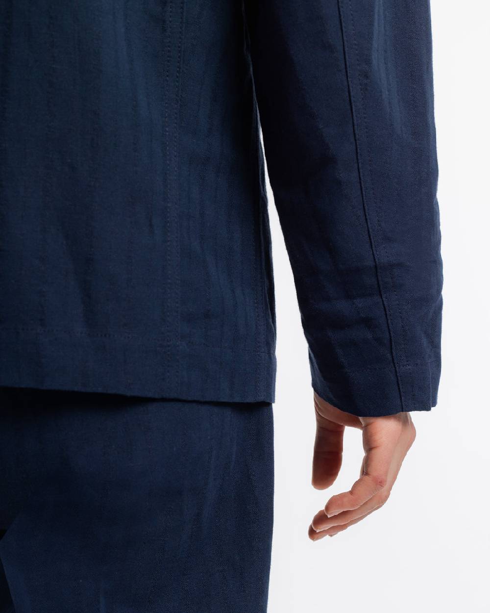 Rotholz Workwear Blazer Leinen Mix - Dunkelblau Meist gekauft