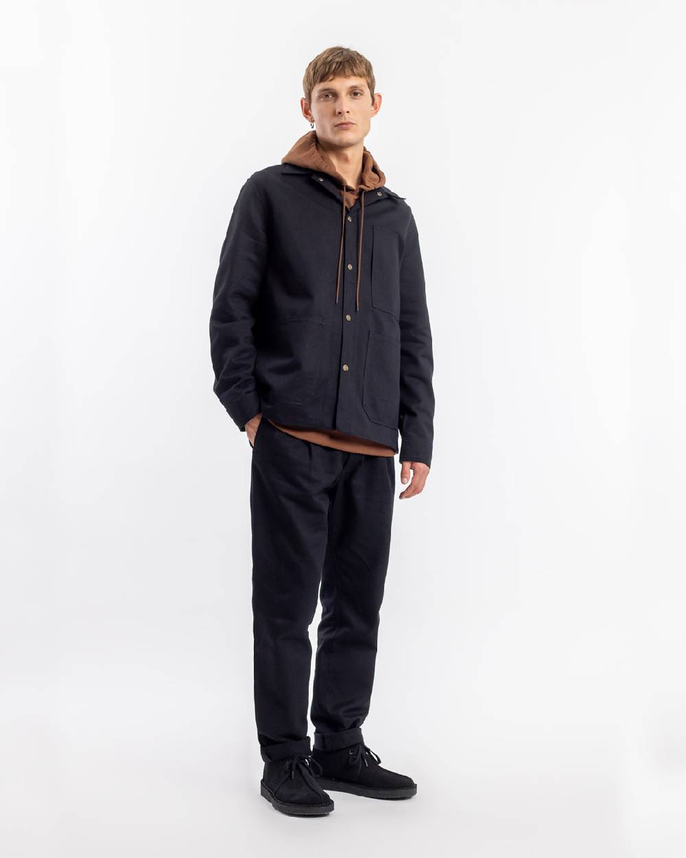 Rotholz Leichte Jacke Bio Baumwolle - Schwarz Begrenztes Angebot