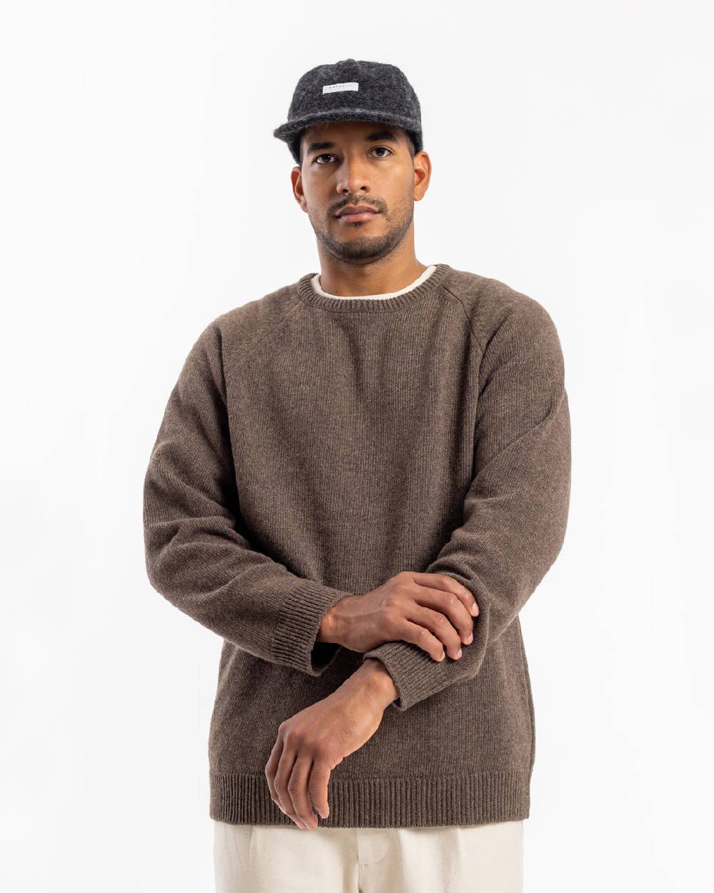 Rotholz Strickpullover Wollmischung - Braun Valentinstagsangebot