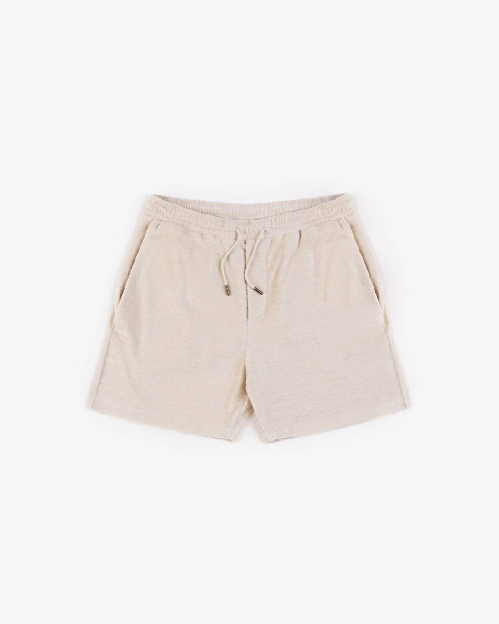 Rotholz Frottee Shorts aus Bio-Baumwolle Creme Tägliche Deals