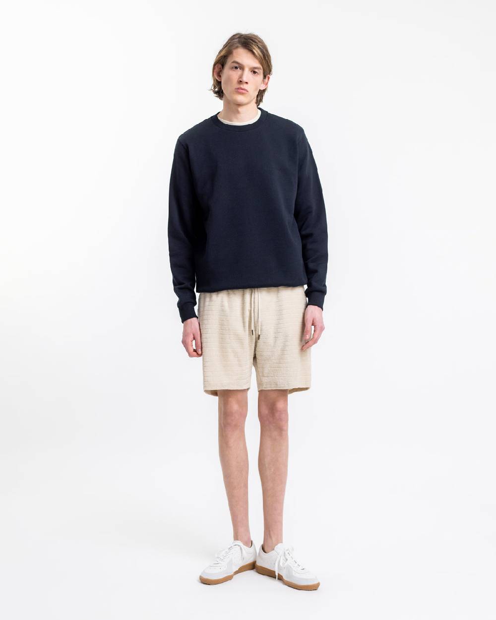Rotholz Frottee Shorts aus Bio-Baumwolle Creme Tägliche Deals