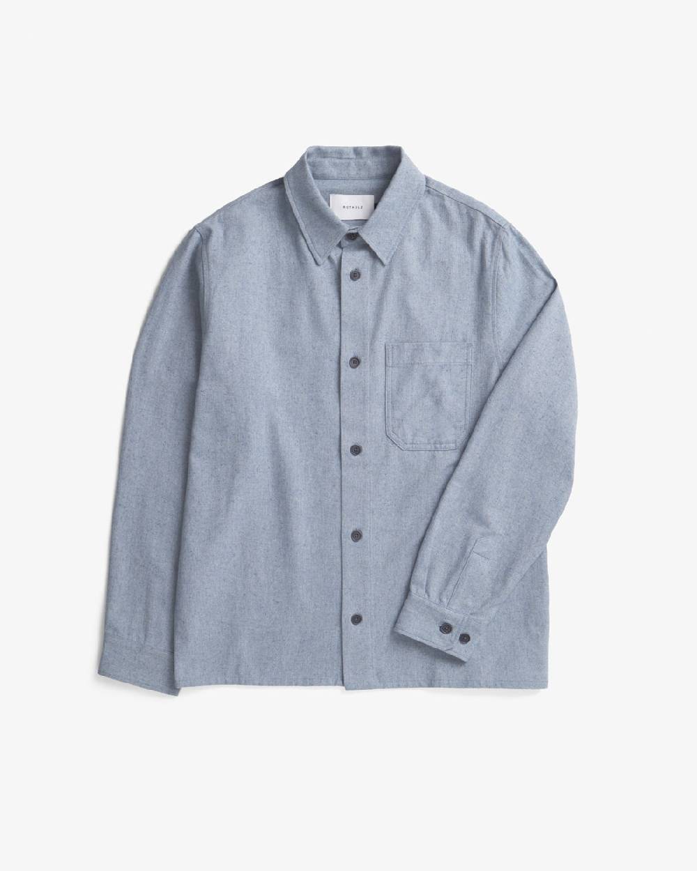 Rotholz Hemd Bio Baumwolle - Denim Blau Begrenzte Freigabe