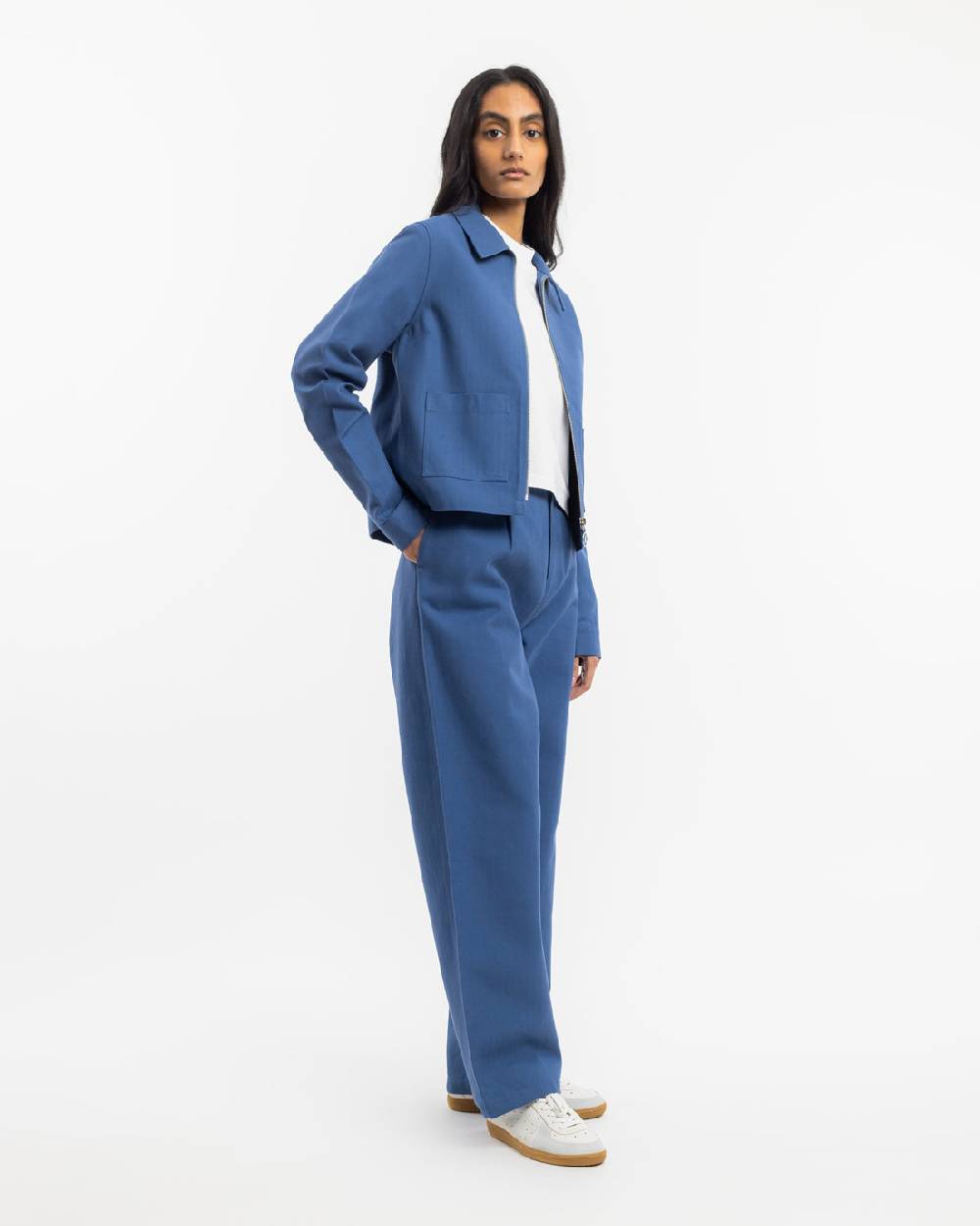 Rotholz Kurze Jacke Bio Baumwolle - Blau Riesige Rabatte