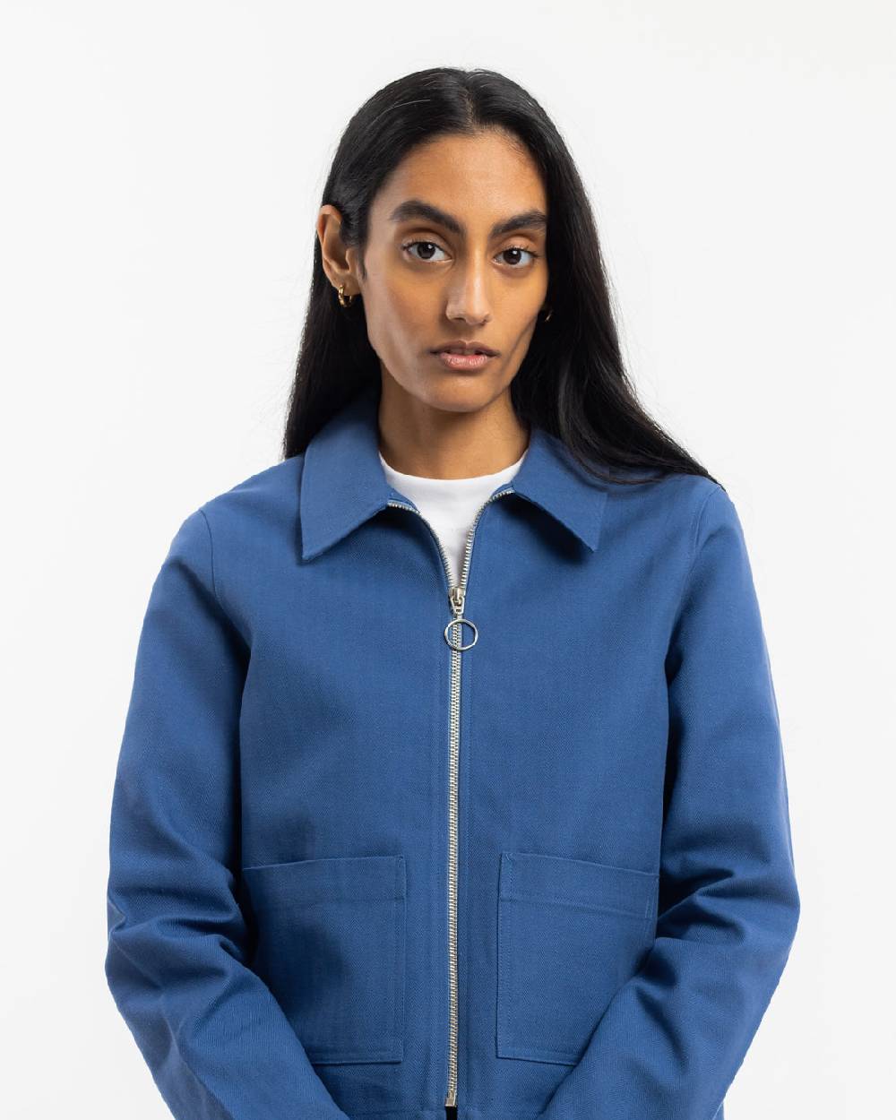 Rotholz Kurze Jacke Bio Baumwolle - Blau Riesige Rabatte