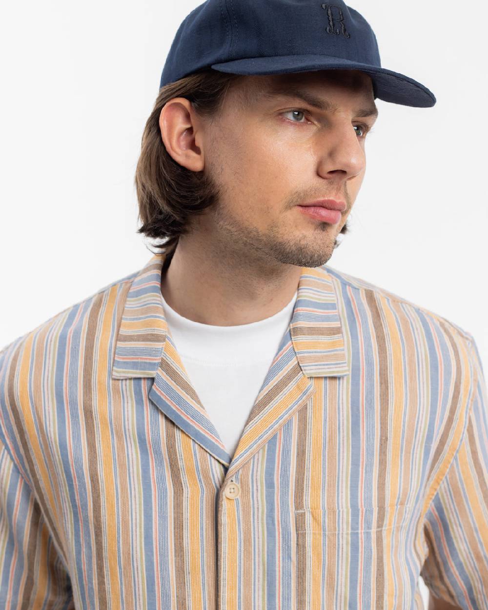 Rotholz Bowling Shirt Leinen Mix - Gestreift Fabrik Onlineshop